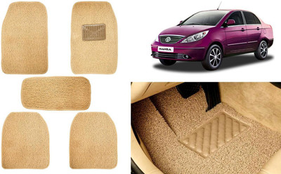 Auto Kite Plastic, PVC, Vinyl Standard Mat For  Tata Manza(Beige)