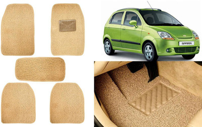 Auto Kite Plastic, PVC, Vinyl Standard Mat For  Chevrolet Spark(Beige)