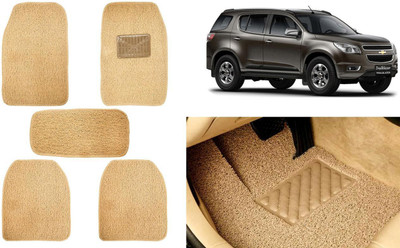 Auto Kite Plastic, PVC, Vinyl Standard Mat For  Chevrolet Trailblazer(Beige)