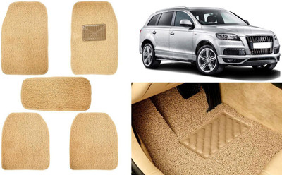 Auto Kite Plastic, PVC, Vinyl Standard Mat For  Audi Q7(Beige)