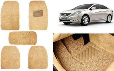 Auto Kite Plastic, PVC, Vinyl Standard Mat For  Hyundai Sonata Embera(Beige)