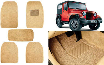 Auto Kite Plastic, PVC, Vinyl Standard Mat For  Mahindra Thar(Beige)