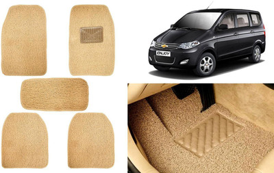 Auto Kite Plastic, PVC, Vinyl Standard Mat For  Chevrolet Enjoy(Beige)