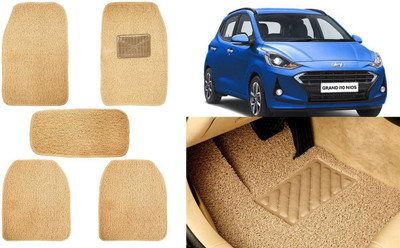 Auto Kite Plastic, PVC, Vinyl Standard Mat For  Hyundai Grand i10 Nios(Beige)