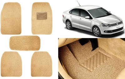 Auto Kite Plastic, PVC, Vinyl Standard Mat For  Volkswagen Vento(Beige)