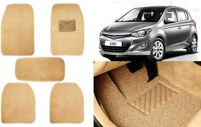 Auto Kite Plastic, PVC, Vinyl Standard Mat For  Hyundai i20(Beige)