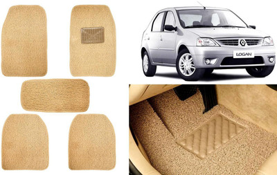 Auto Kite Plastic, PVC, Vinyl Standard Mat For  Mahindra Logan(Beige)
