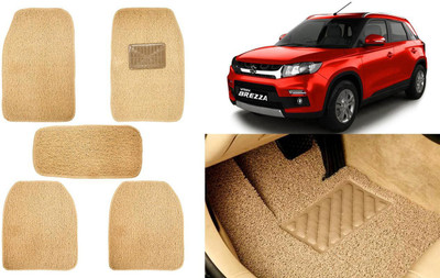 Auto Kite Plastic, PVC, Vinyl Standard Mat For  Maruti Suzuki Vitara Brezza(Beige)