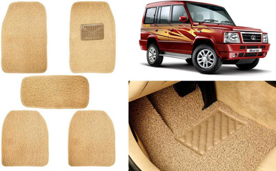 Auto Kite Plastic, PVC, Vinyl Standard Mat For  Tata Sumo(Beige)