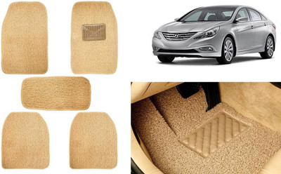 Auto Kite Plastic, PVC, Vinyl Standard Mat For  Hyundai Sonata(Beige)