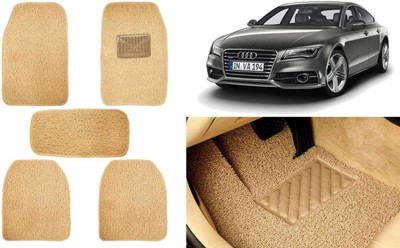 Auto Kite Plastic, PVC, Vinyl Standard Mat For  Audi A7(Beige)