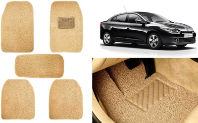 Auto Kite Plastic, PVC, Vinyl Standard Mat For  Renault Fluence(Beige)