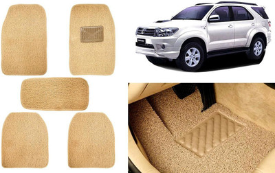 Auto Kite Plastic, PVC, Vinyl Standard Mat For  Toyota Fortuner Old(Beige)