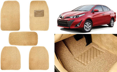 Auto Kite Plastic, PVC, Vinyl Standard Mat For  Toyota Yaris(Beige)