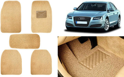 Auto Kite Plastic, PVC, Vinyl Standard Mat For  Audi A8(Beige)