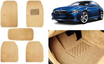 Auto Kite Plastic, PVC, Vinyl Standard Mat For  BMW 6 Series(Beige)