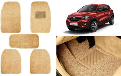 Auto Kite Plastic, PVC, Vinyl Standard Mat For  Renault Kwid(Beige)