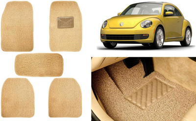 Auto Kite Plastic, PVC, Vinyl Standard Mat For  Volkswagen Beetle(Beige)