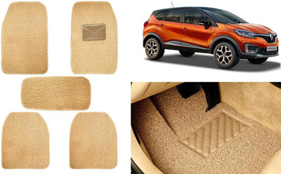 Auto Kite Plastic, PVC, Vinyl Standard Mat For  Renault CT(Beige)
