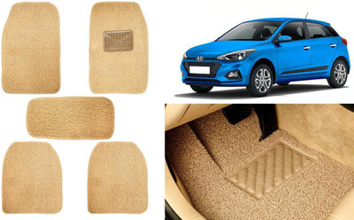 Auto Kite Plastic, PVC, Vinyl Standard Mat For  Hyundai Elite i20(Beige)