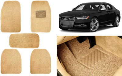Auto Kite Plastic, PVC, Vinyl Standard Mat For  Audi S6(Beige)