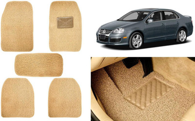 Auto Kite Plastic, PVC, Vinyl Standard Mat For  Volkswagen Jetta(Beige)