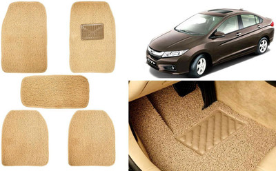 Auto Kite Plastic, PVC, Vinyl Standard Mat For  Honda City i-Dtec(Beige)