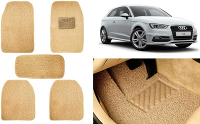 Auto Kite Plastic, PVC, Vinyl Standard Mat For  Audi A3(Beige)