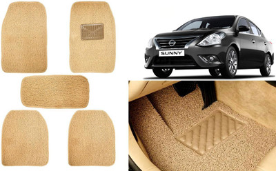Auto Kite Plastic, PVC, Vinyl Standard Mat For  Nissan Sunny(Beige)