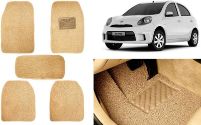 Auto Kite Plastic, PVC, Vinyl Standard Mat For  Nissan Micra Active(Beige)