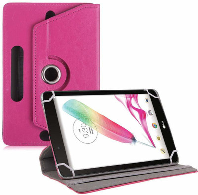 TGK Book Cover for LG G Pad F Tablet 8 inch Rotating Leather Stand Case(Pink, Cases with Holder)