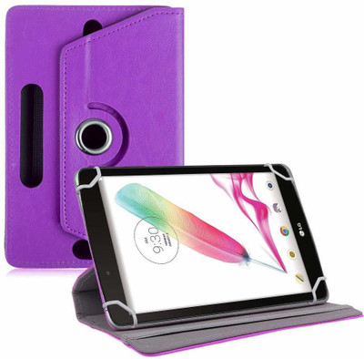 TGK Book Cover for LG G Pad F Tablet 8 inch Rotating Leather Stand Case(Purple, Cases with Holder)