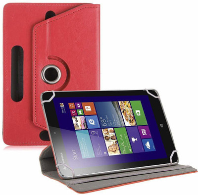 TGK Book Cover for Lenovo IdeaTab Miix 2 8 " Tablet(Red, Cases with Holder)