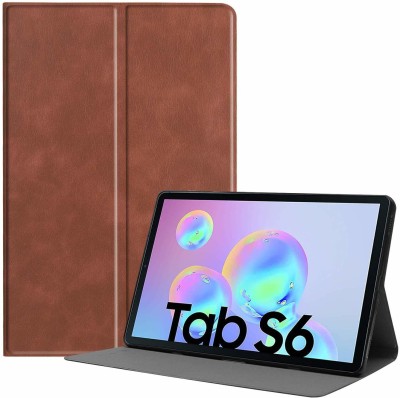 realtech Flip Cover for Samsung Galaxy Tab S6 10.5 inch(Brown, Dual Protection, Pack of: 1)