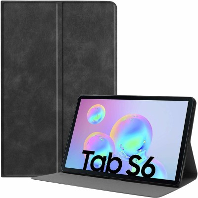 realtech Flip Cover for Samsung Galaxy Tab S6 10.5 inch(Black, Dual Protection, Pack of: 1)