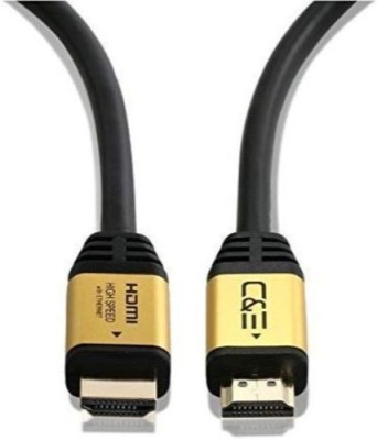 C&E HDMI Cable 1.8 m CNE725116(Compatible with TV, Gaming Console, Gold, One Cable)