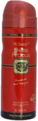 Al Nuaim Swiss Firdaus Deodorant Spray  -  For Men(200 ml)