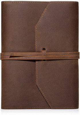 KAWTRA Leather, Corporate/Executive Diary Notebook, Diary for Men, Office Diary, (5 * 7 Inch) A5 Diary Unruled 100 Pages(Brown)