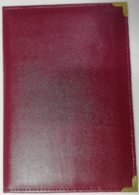Hemi Polyester Menu Card Holder(Set Of 1, Red)