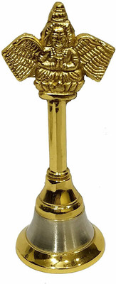 salvusappsolutions Brass Pooja Bell(Gold, Pack of 1)
