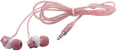 THE MOBIL POINT PERFUME STEREO WIRRED HEADSET PINK Wired Headset(Pink, In the Ear)