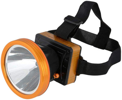 Texme 25 Watt Adjustable Laser LED Head Lamp With Charger Rechargeable LED 6 hrs Torch Emergency Light(Multicolor)