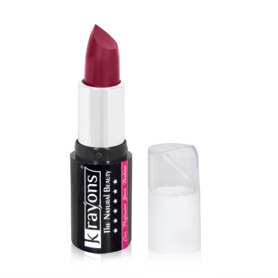 KRAYONS White Secret Moisturizing Matte lipstick, Waterproof, Long lasting, Plum Pink, 4gm(Plum Pink, 4 g)