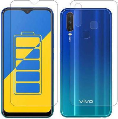 Firstkart Front and Back Tempered Glass for Vivo y17(Pack of 2)