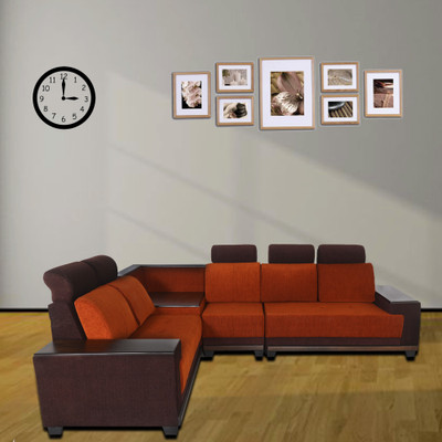 Pai Furniture Fabric 5 Seater Sofa(Finish Color - NA)