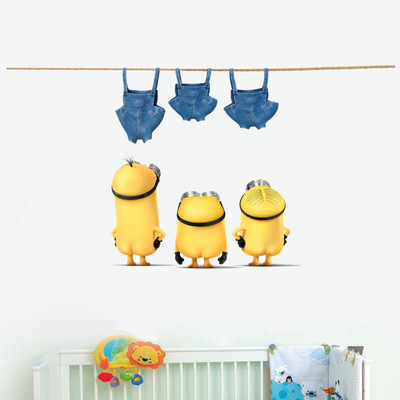 STICKER STUDIO 41 cm Minions Reusable Sticker(Pack of 1)