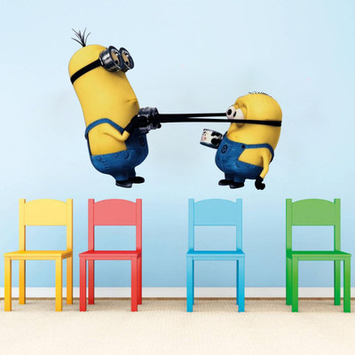 VCREATE DECOR 58 cm MINIONS Removable Sticker(Pack of 1)