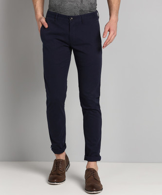 Louis Philippe Sport Slim Fit Men Dark Blue Trousers