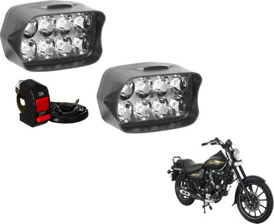 MOCKHE VLB-8LEDRECT-25 Fog Lamp Motorbike LED for Bajaj (12 V, 12 W)(Avenger Street 220, Pack of 2)