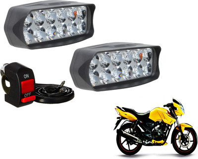 MOCKHE VLB-12LEDRECT-14 Fog Lamp Motorbike LED for TVS (12 V, 12 W)(Apache RTR 160, Pack of 2)